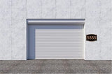 Gold and Black House Number Aluminum Composite Sign