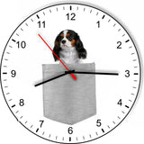 Cavalier King Charles In Your Pocket Puppy Dog kitchen living room Wall Clock