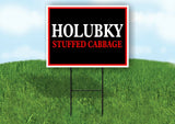 HOLUBKY STUFF CABBAGE NEON Yard Sign with Stand LAWN SIGN
