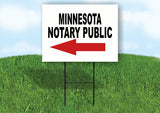 MINNESOTA _NOTARY PUBLIC Yard Sign w Stand LAWN SIGN Single