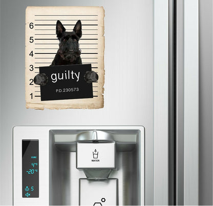 Scottish Terrier  Mugshot Bad Dog Fridge refrigerator Car Magnet