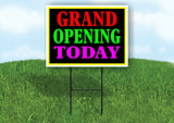 GRAND OPENING TODAY NEON Yard Sign with Stand LAWN SIGN