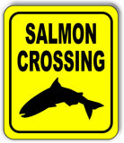 SALMON CROSSING FAST YELLOW Metal Aluminum composite sign