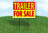 TRAILER FOR SALE RED YELLOW Plastic Yard Sign ROAD SIGN with Stand