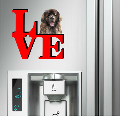Leonberger Dog Love Park Dog Fridge Refrigerator Car Magnet