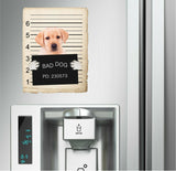 Yellow Labrador Mugshot Bad Dog Fridge refrigerator Car Magnet