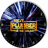 Best Plumber in the Star Galaxy Wars Space Kitchen Living room Wall Clock