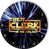Best Clerk in the Star Galaxy Wars Space Kitchen Living room Wall