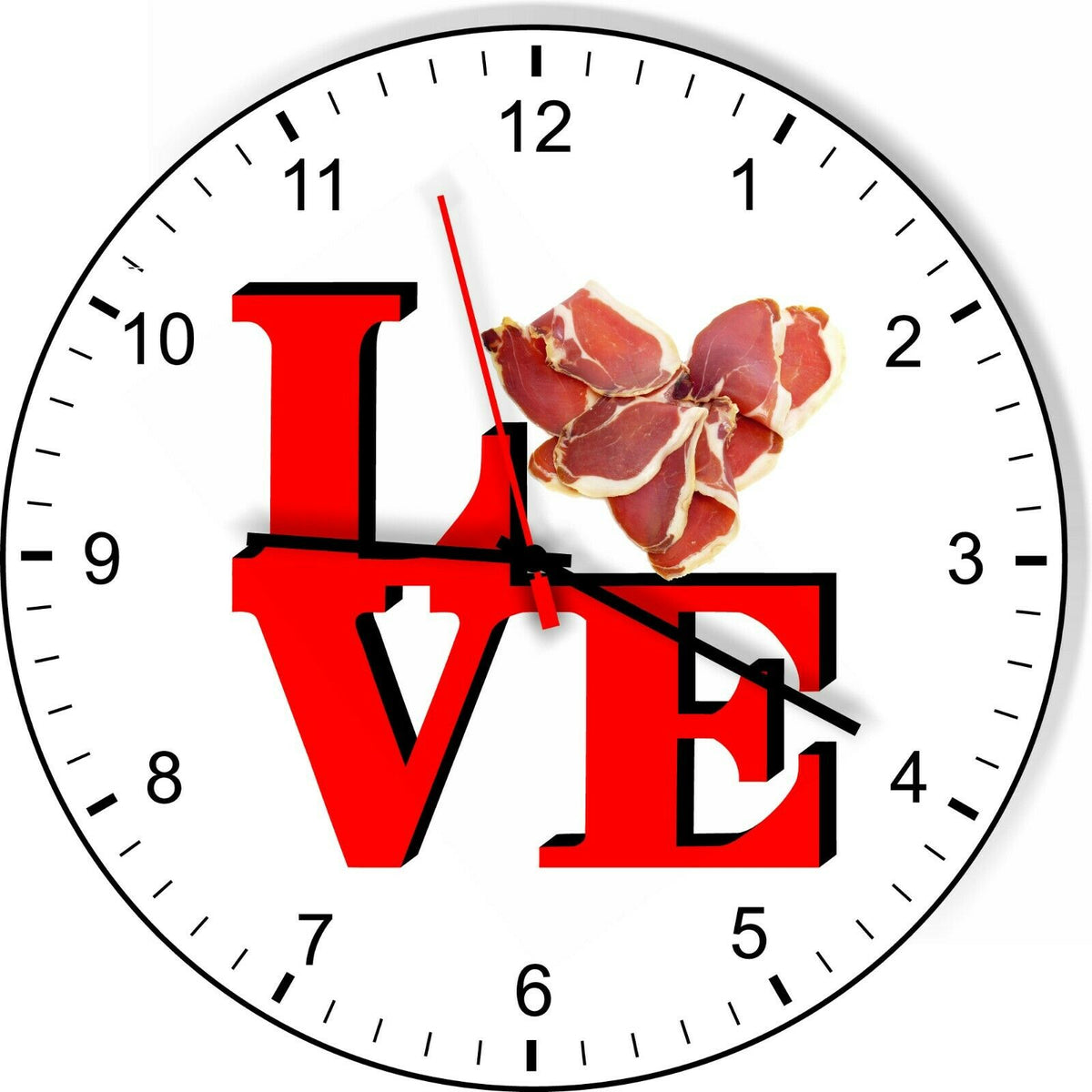 I Love Ham Love Park Funny Kitchen Living room Wall Clock
