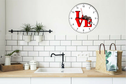 I Love Cookies Love Park Funny Kitchen Living room Wall Clock