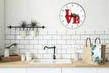 I Love Cookies Love Park Funny Kitchen Living room Wall Clock