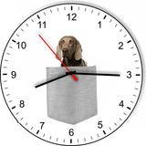 Weimaraner In Your Pocket Dog kitchen living room Wall Clock