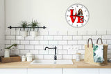 Basset Hound Love Park Cute Puppy Dog kitchen living room Wall Clock