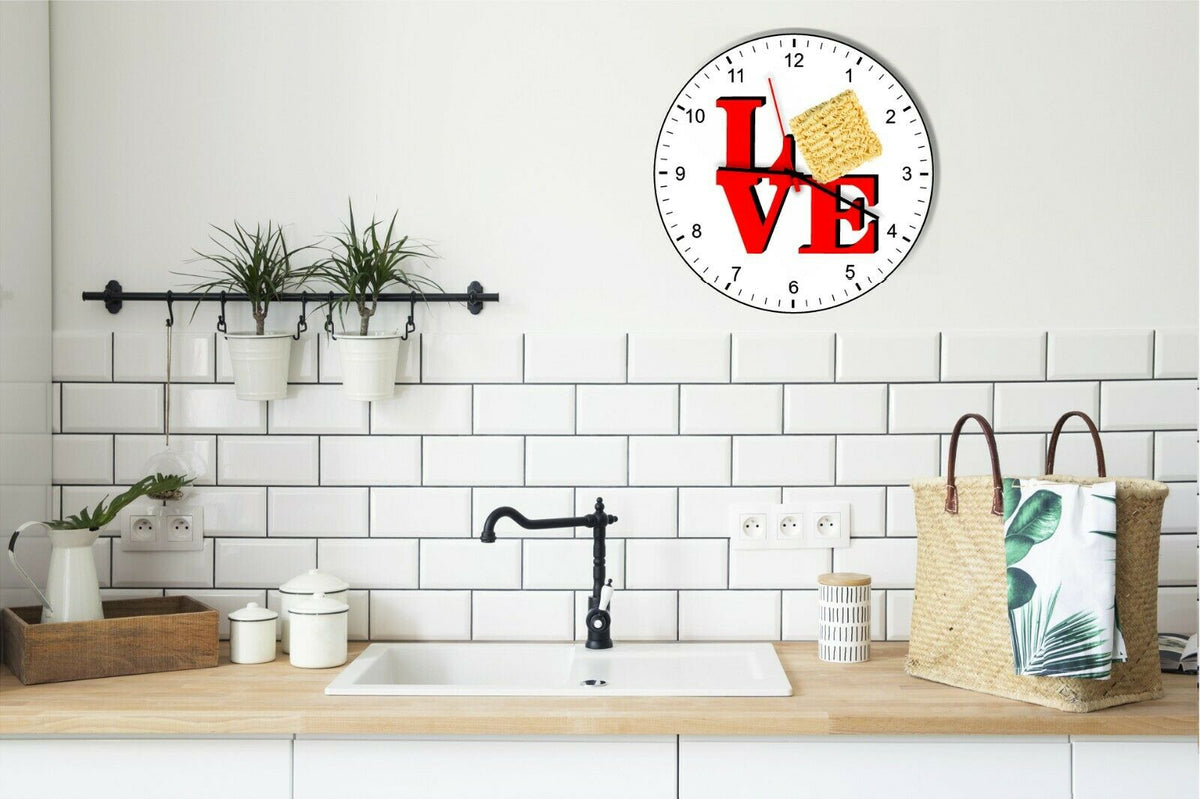 I Love Ramon Noodles Love Park Funny Kitchen Living room Wall Clock