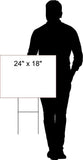 Election Fraud  TRUMP BIDEN HARRIS Yard Sign ROAD SIGN w stand large 18"x24"