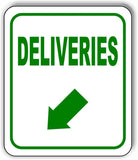 DELIVERIES DIRECTIONAL UP BLACK Arrow Variations Metal Aluminum composite sign