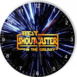 Best Shoutcaster in the Star Galaxy Wars Space Kitchen Living room Wall Clock