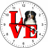 Bernese Mountain Dog Park Cute Puppy Dog kitchen living room Wall Clock