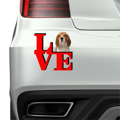 Beagle Love Park Cute Dog Fridge Refrigerator Car Magnet