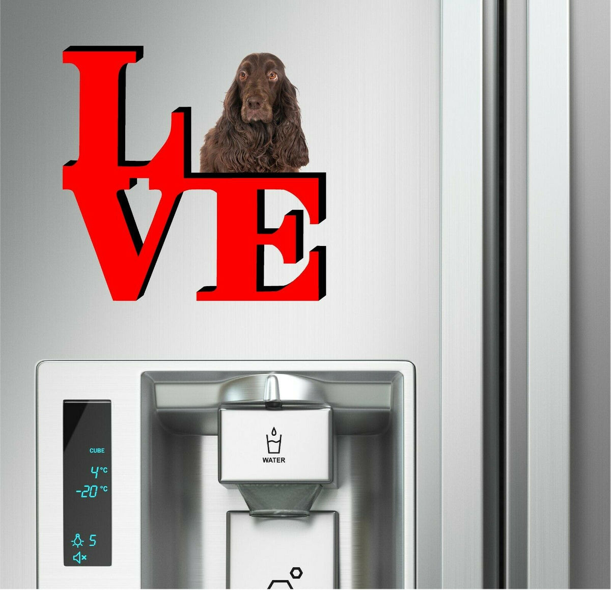 Field Spaniel Dog Love Park Dog Fridge Refrigerator Car Magnet