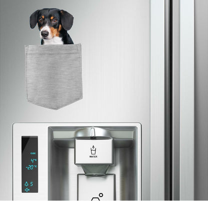 Whippet Dog in pocket Fridge Car Magnet Bumper Sticker App size 4"x7"
