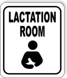 LACTATION ROOM BLACK Metal Aluminum composite sign