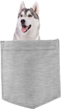 Siberian Husky Dog in pocket Fridge Car Magnet Bumper Sticker App size 4"x7"
