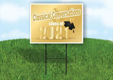 Classical Conversations Class of 2021 Gold Yard Sign Road with Stand LAWN SIGN
