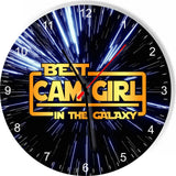 Best Cam Girl in the Star Galaxy Wars Space Kitchen Living room Wall Clock