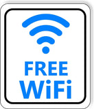 FREE WiFi Metal Aluminum composite sign