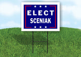 ELECT SCENIAK 18 in x 24 in Yard Sign Road Sign with Stand
