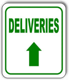 DELIVERIES DIRECTIONAL BLACK Arrow Variations Metal Aluminum composite sign