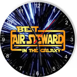 Best Air Steward in The Star Galaxy Wars Space Kitchen Living room Wall Clock