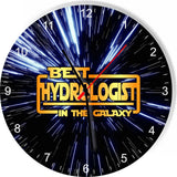 Best Hydrologist in the Star Galaxy Wars Space Kitchen Living room Wall Clock