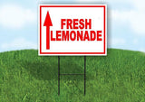 FRESH LEMONADE STRAIGHT ARROW RED  Yard Sign with Stand LAWN SIGN
