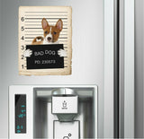 Basenji Mugshot Bad Dog Fridge refrigerator Car Magnet