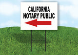 CALIFORNIA _NOTARY PUBLIC Yard Sign w Stand LAWN SIGN Single