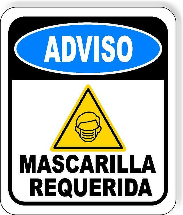 Mascarilla Requerida Outdoor Aluminum Composite Sign