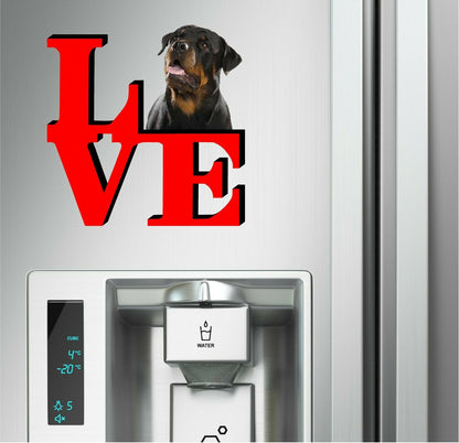 Rottweiler Cute Dog Fridge Refrigerator Car Magnet