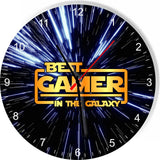 Best Gamer in the Star Galaxy Wars Space Kitchen Living room Wall Clock
