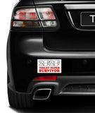 2020 toilet paper survivor shortage Car magnet Magnetic Bumper Sticker 4"x7"