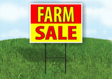 FARM SALE MODEL SALE RED YELLOW Plastic Yard Sign ROAD SIGN with Stand