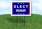 ELECT RHEINHART 18 in x 24 in Yard Sign Road Sign with Stand