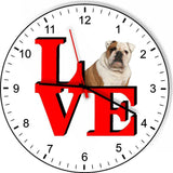 French Bulldog Cute Puppy Dog kitchen living room Wall Clock