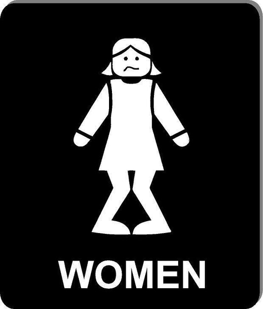 Funny bathroom sign 8 1/2 X 10 RESTROOM SIGN Aluminum women I have to pee so bad