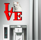 American Eskimo Love Park Cute Dog Fridge Refrigerator Car Magnet