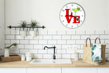 I Love Margaritas Love Park Funny Kitchen Living room Wall Clock