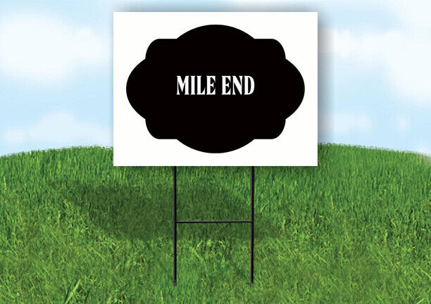 MILE END BLACK TAG HOUSE SIGN