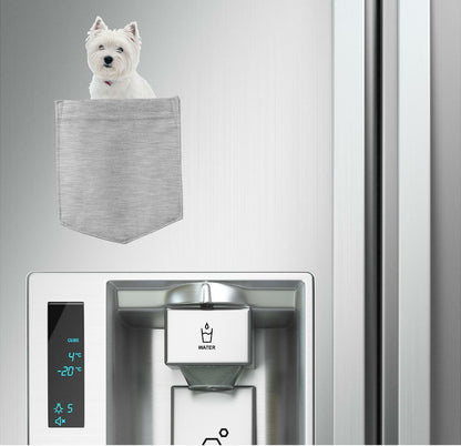 West Highland Terrier in pocket Fridge Car Magnet Bumper Sticker App size 4"x7"