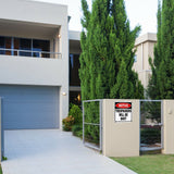 NOTICE Trespassers Will Be Shot METAL Aluminum composite outdoor sign
